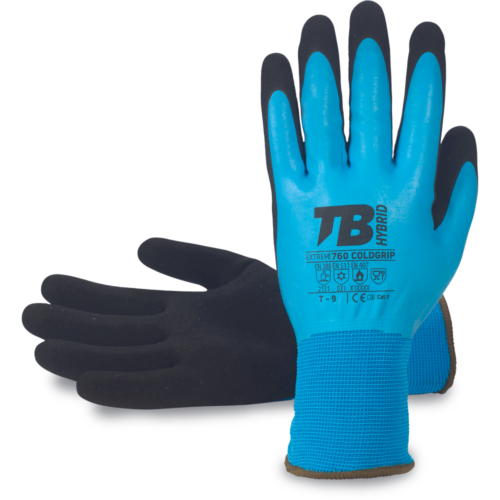 Перчатки TB 760 COLDGRIP, цвет голубой