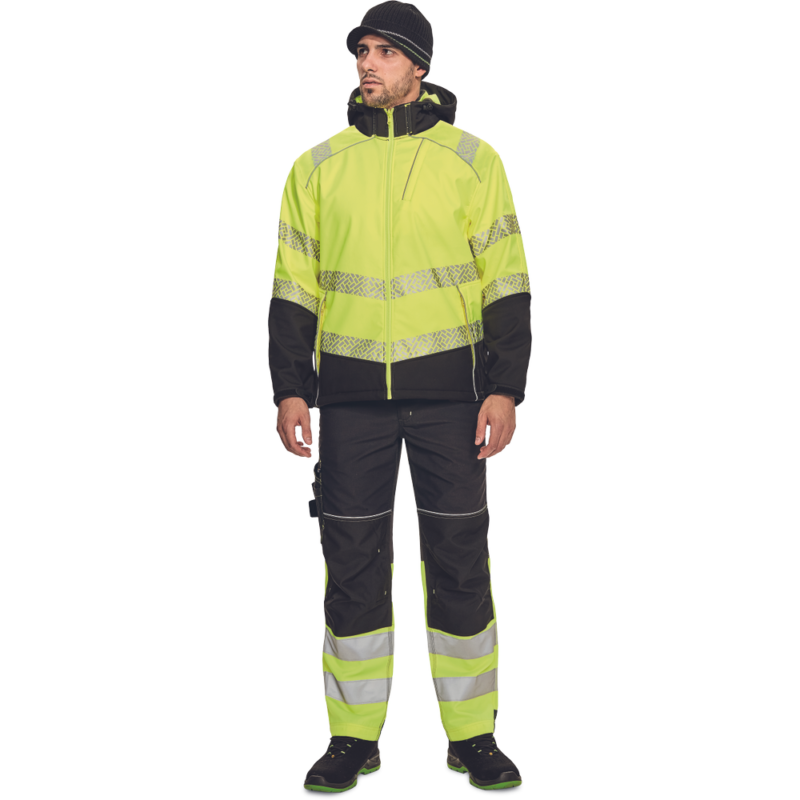 Куртка KNOXFIELD PROFI HV softshell, цвет желтый — изображение 3
