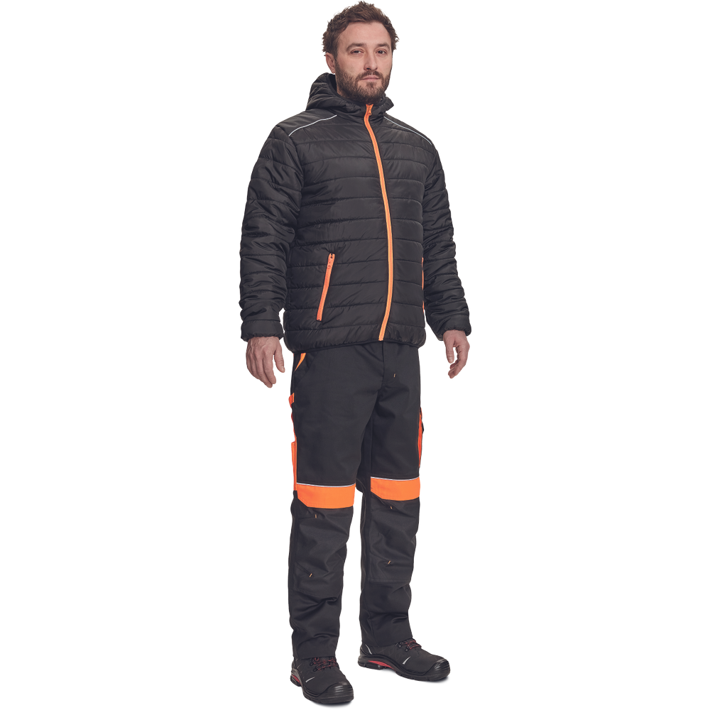 Куртка утепленная MAX VIVO LIGHT, цвет черный/оранжевый — изображение 2