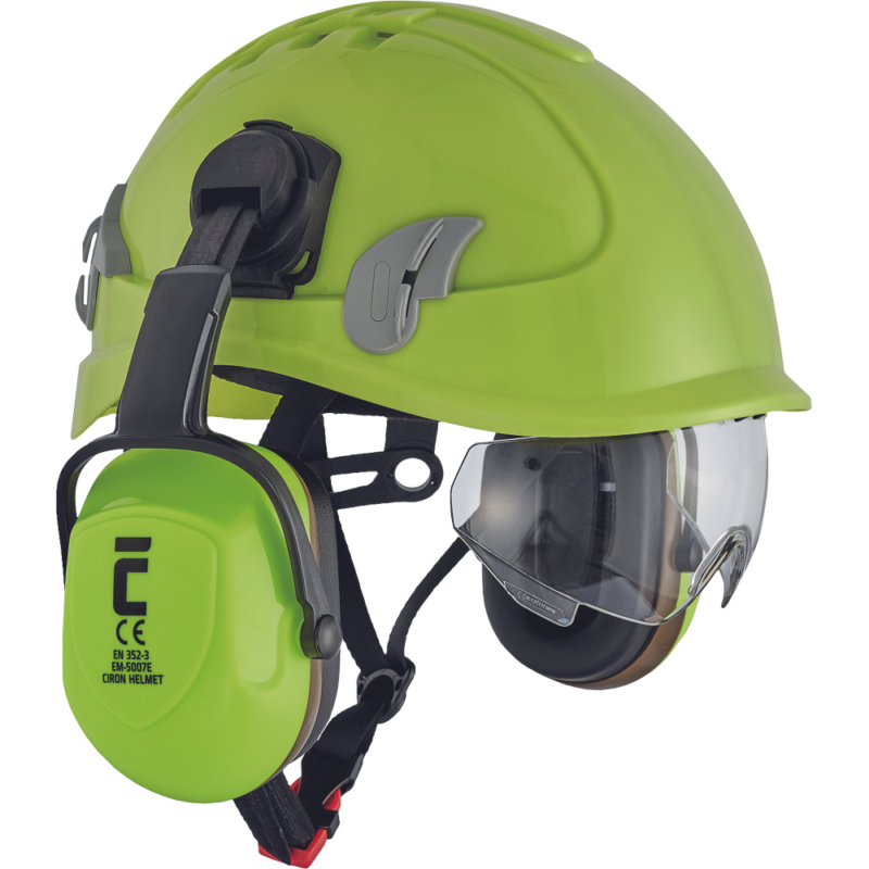 Наушники с креплением на каску CIRON Hi-Viz HV, цвет желтый — изображение 2
