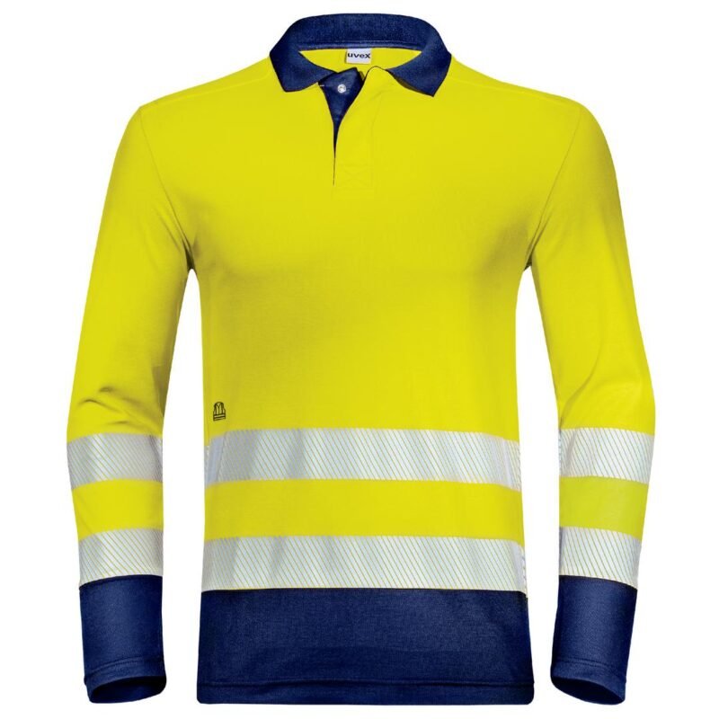 Polo longsliv suXXeed construction, yorqin-sariq rang