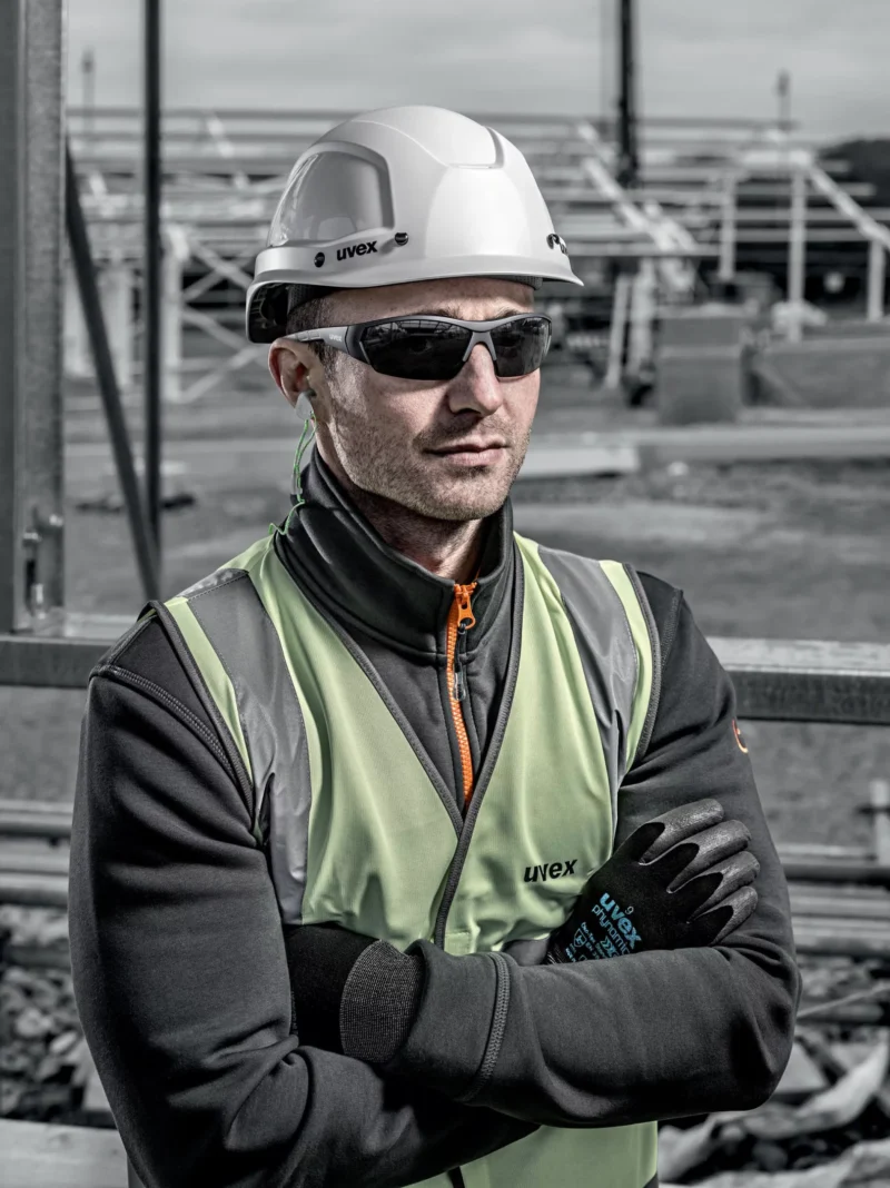 Uvex i-works glasses, grey lens 23% - Image 2